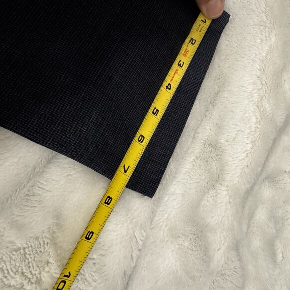 Robert Barakett Men’s 36 Blue Plaid Wool Blend Pants - Picture 2 of 11